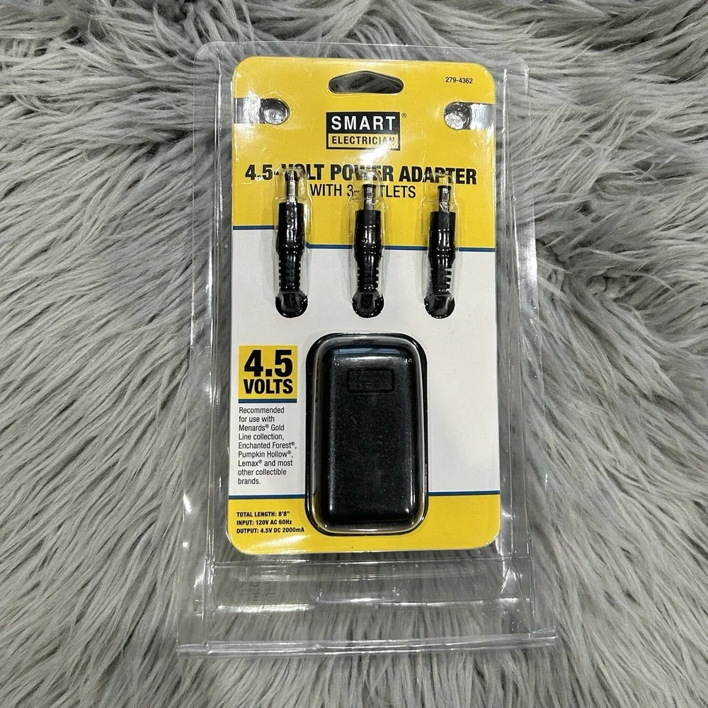 Smart Electrician‎ 4.5- Volt Power Adapter With 3-Outlets, 279-4362